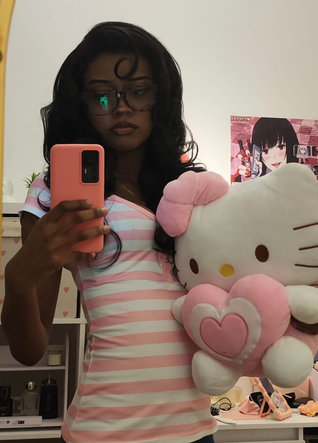 Customer photo review of Kitten Eyeglasses