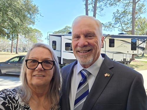 Customer photo review of Ties2you Blue Striped Tie Mens Business Silk Necktie Pocket Square Cufflinks Set