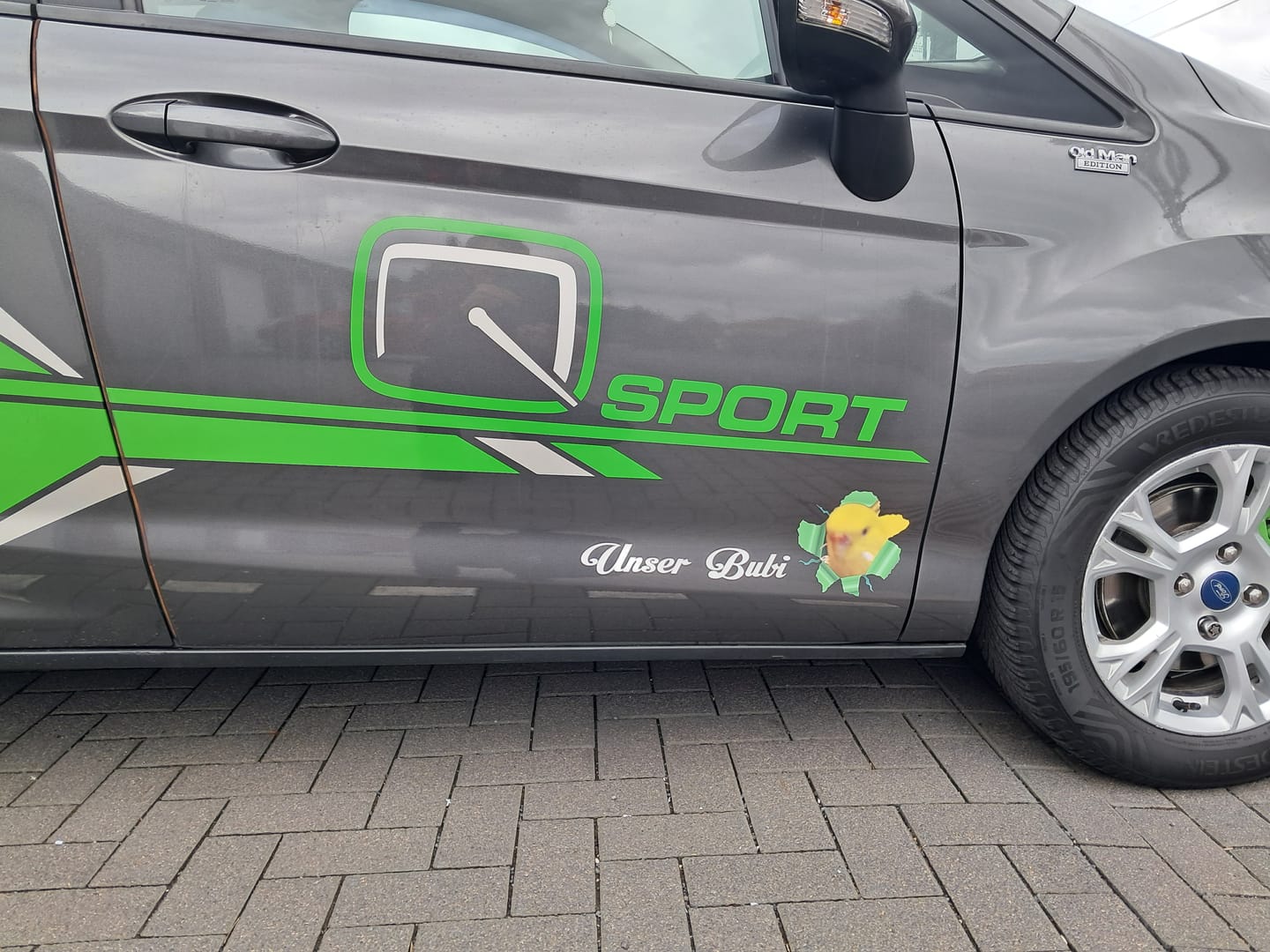 Customer photo review of Personalisierter Autoaufkleber - Spähendes Foto