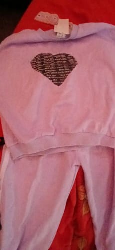 Customer photo review of Love Sweatshirt Jogger Set