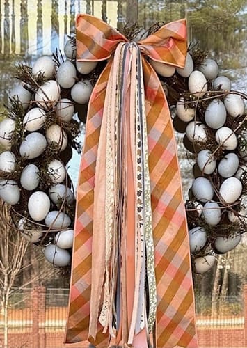 Customer photo review of Luxe Collection-Easter Grace Wreath Ribbon