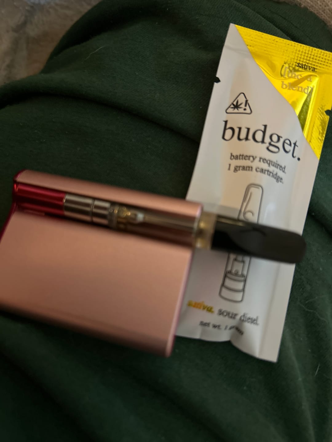 Customer photo review of 1 Gram THCA Blend Vape Cartridge | Sour Diesel - Sativa