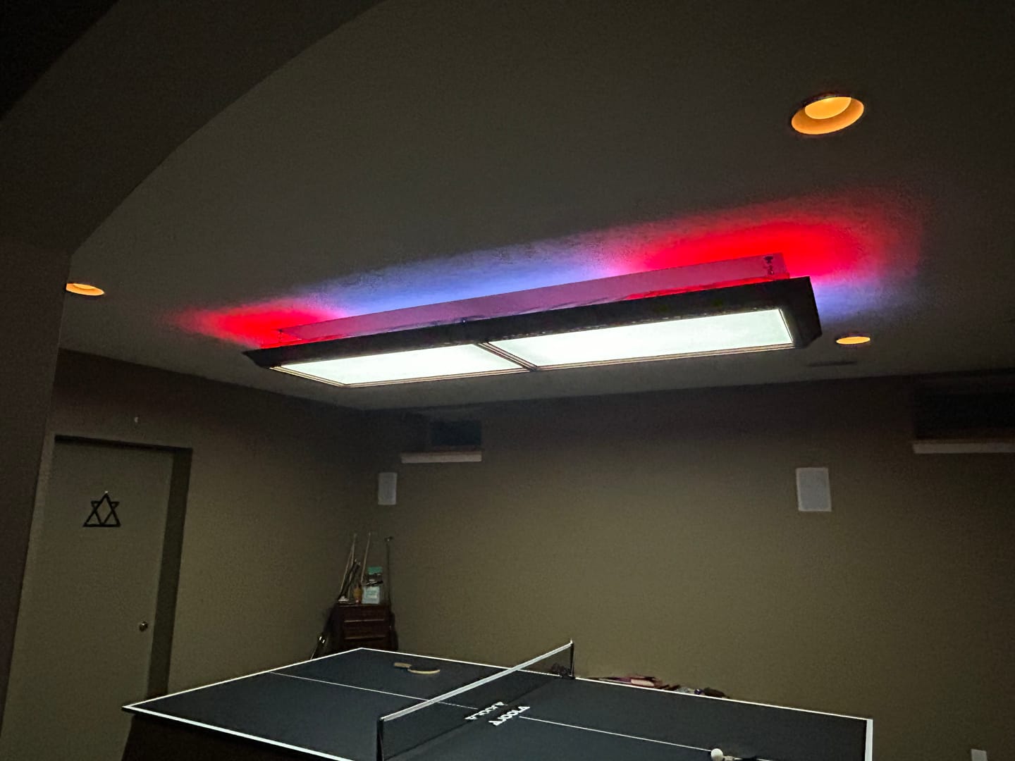Customer photo review of 2 ft. x 4 ft. Black 5500 Lumen 3 Power Level LED Flat Panel Light 5CCT, Black/White, 2-Pack