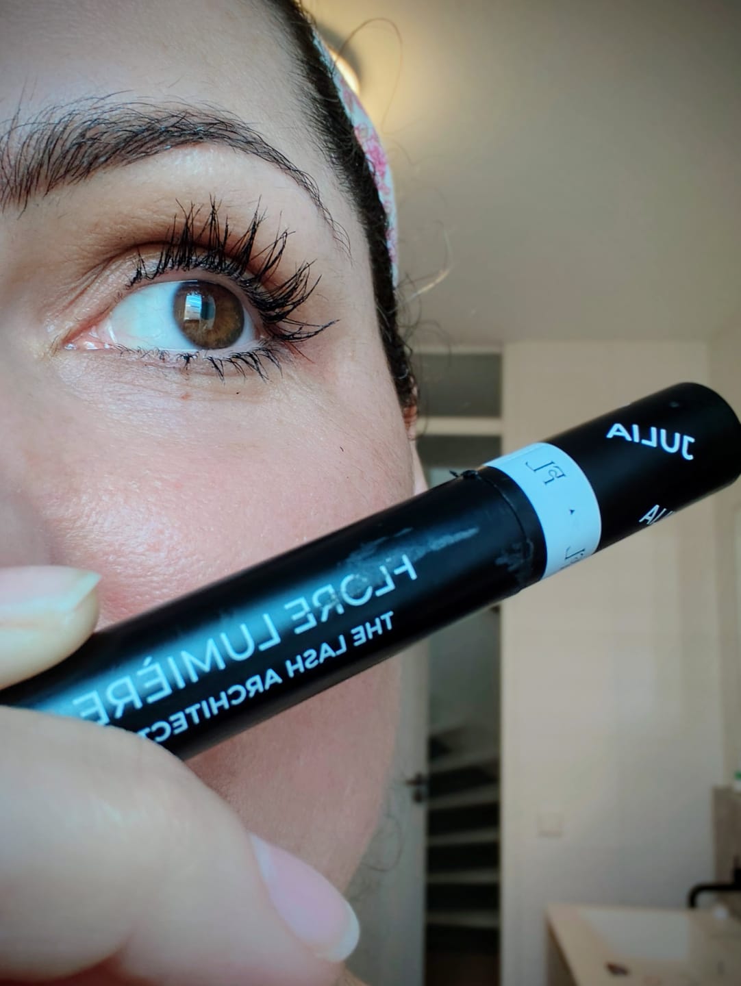 Customer photo review of Mascara met Wimperserum