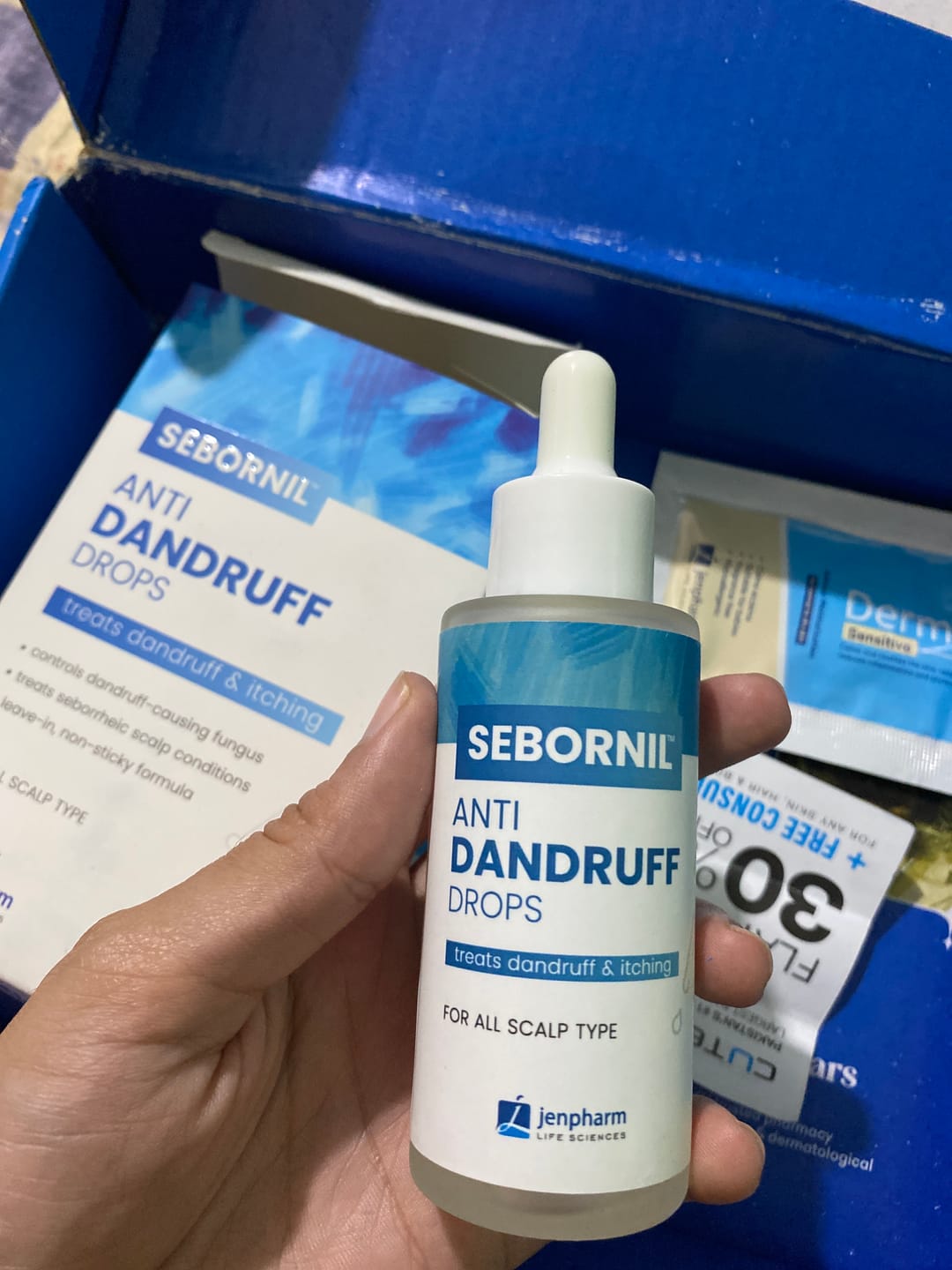 Customer photo review of Sebornil Anti Dandruff Drops