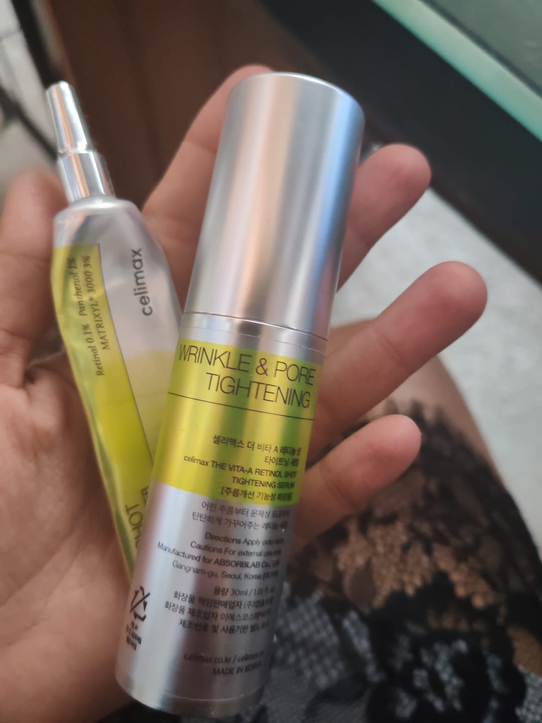 Customer photo review of Retinal Shot Tightening Booster