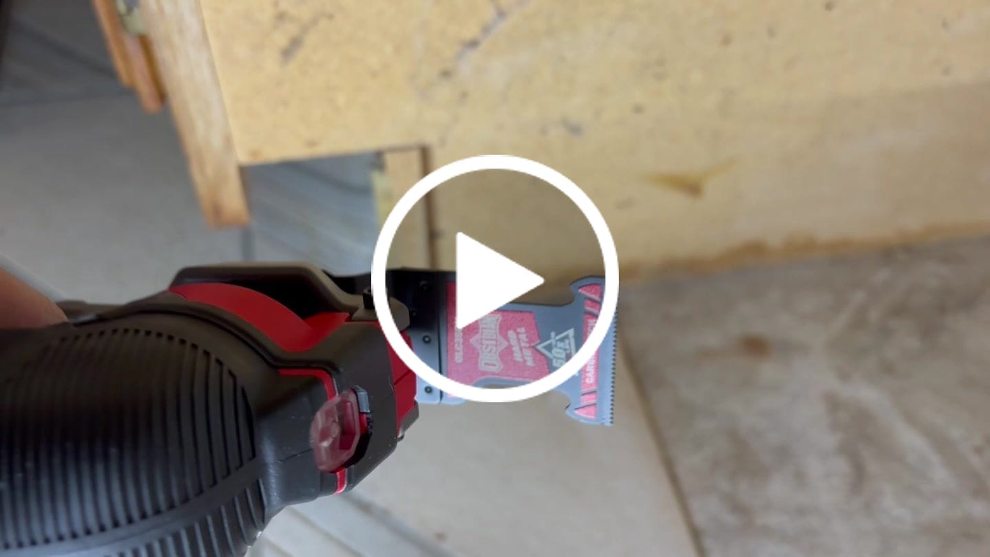 Customer video review of EZARC Obsidian Carbide Oscillating Saw Blades for Hard Metal, Nails, Bolts and Screws(3pcs)