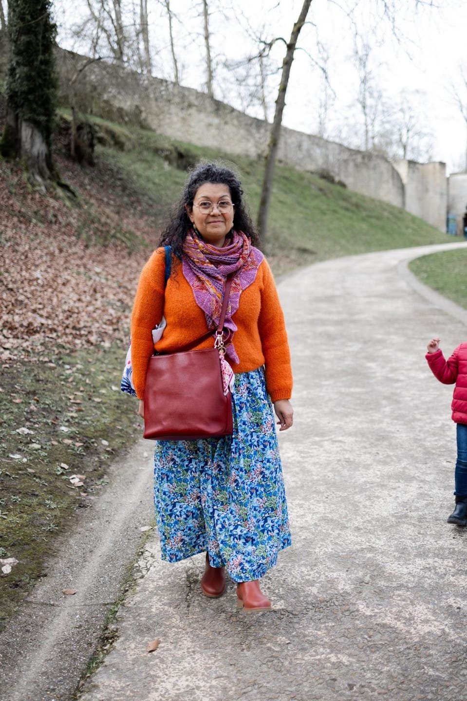 Customer photo review of Robe Louisa - Fleurs d'Indigo