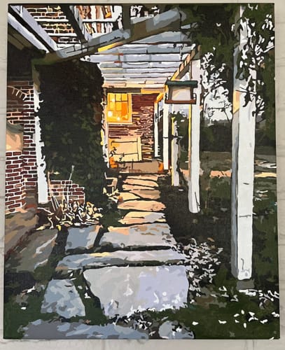 Customer photo review of Custom Paint By Numbers - Turn Trip Memory into Art