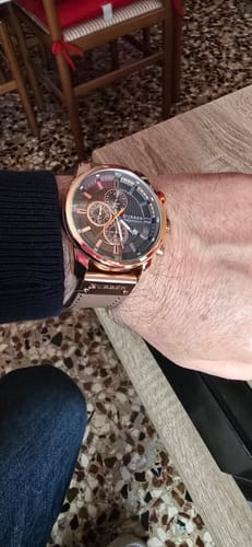 Customer photo review of Curren Istanbul® orologio uomo pelle