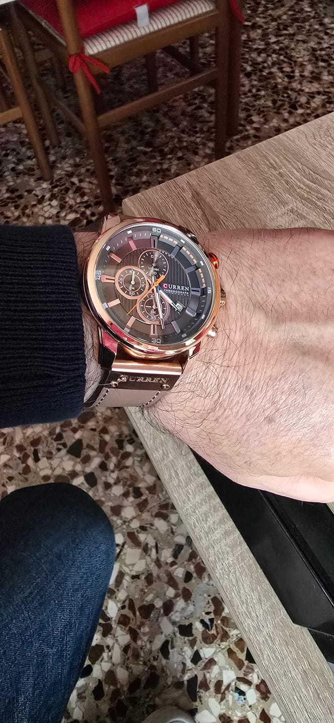 Customer photo review of Curren Istanbul® orologio uomo pelle