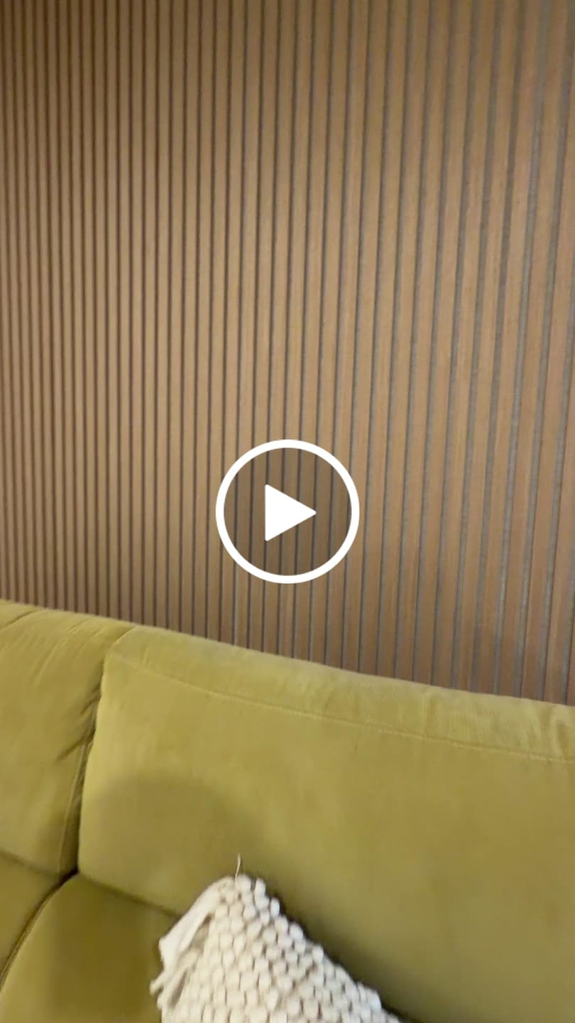 Customer video review of Blonde Oak Acoustic Slat Wall Panel (Light Beige Felt) - 290cm x 60cm