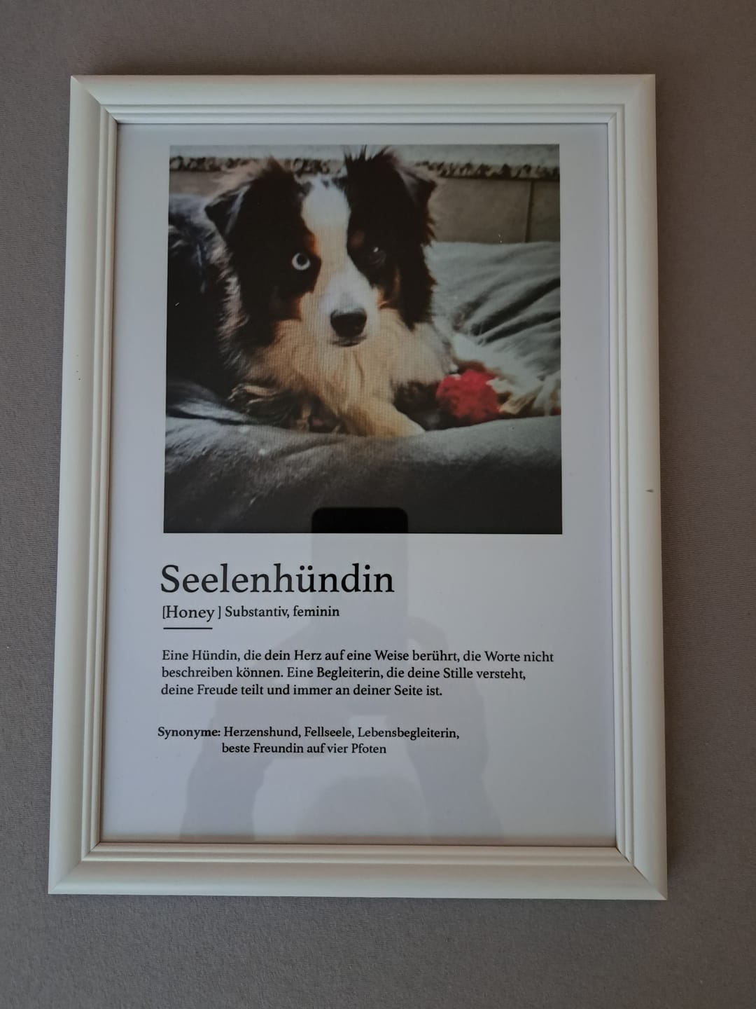 Customer photo review of Personalisiertes Poster - Definition Seelentier