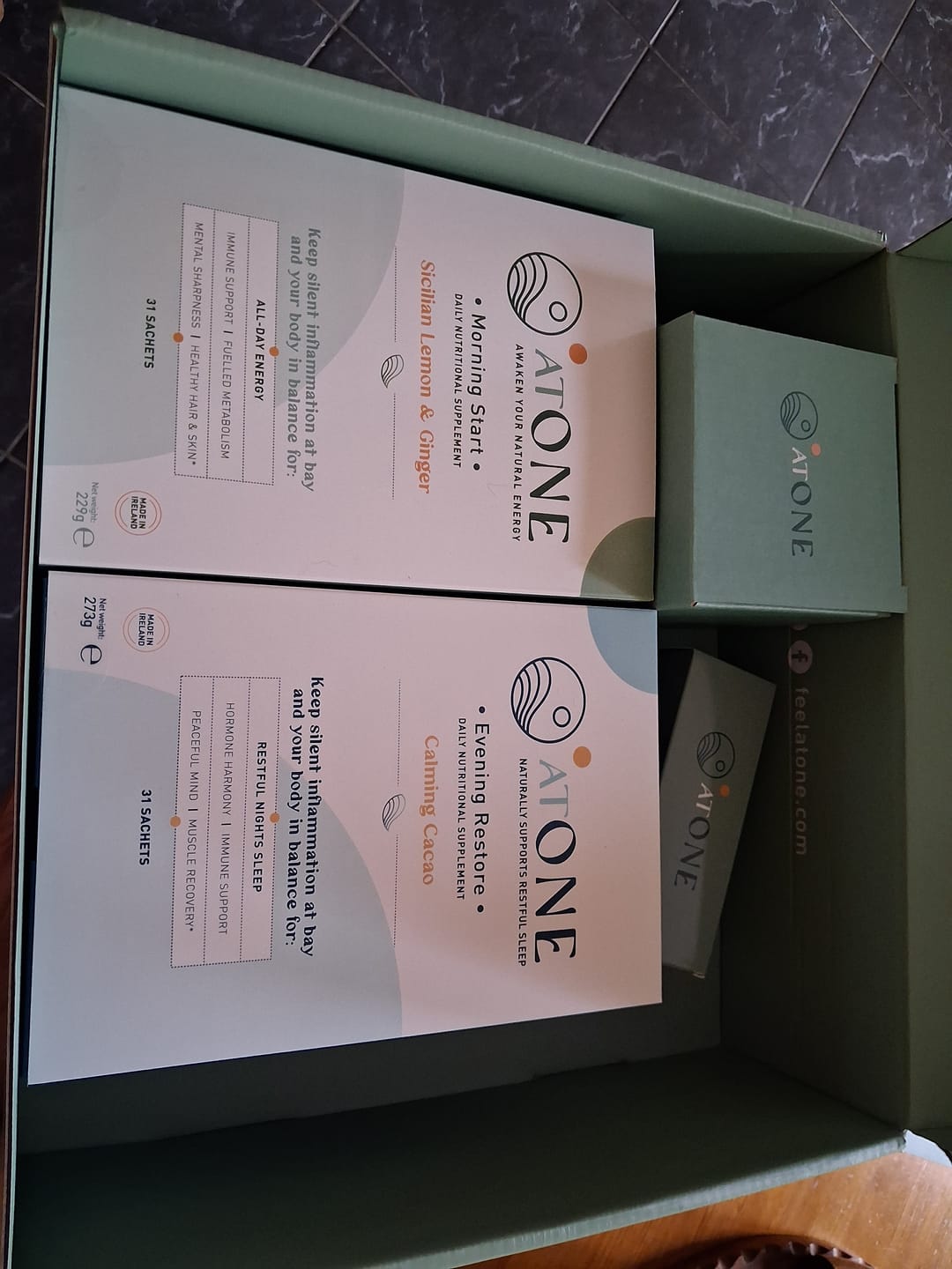 Customer photo review of Morning & Evening Bundle