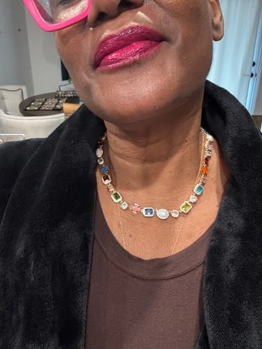 Customer photo review of Solstice Gemstone Necklace With Opal