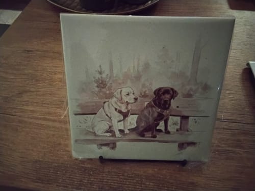 Customer photo review of Sepia Vintage Portret Tegeltje