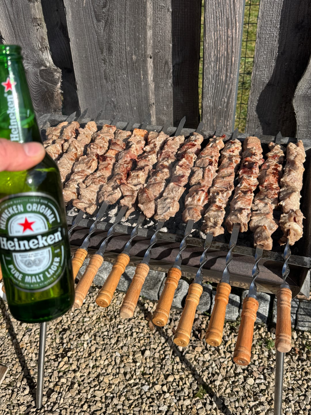 Customer photo review of Schweine-Schaschlik Klassiker – mit Zwiebeln, Pfeffer & Essig | mySchaschlik