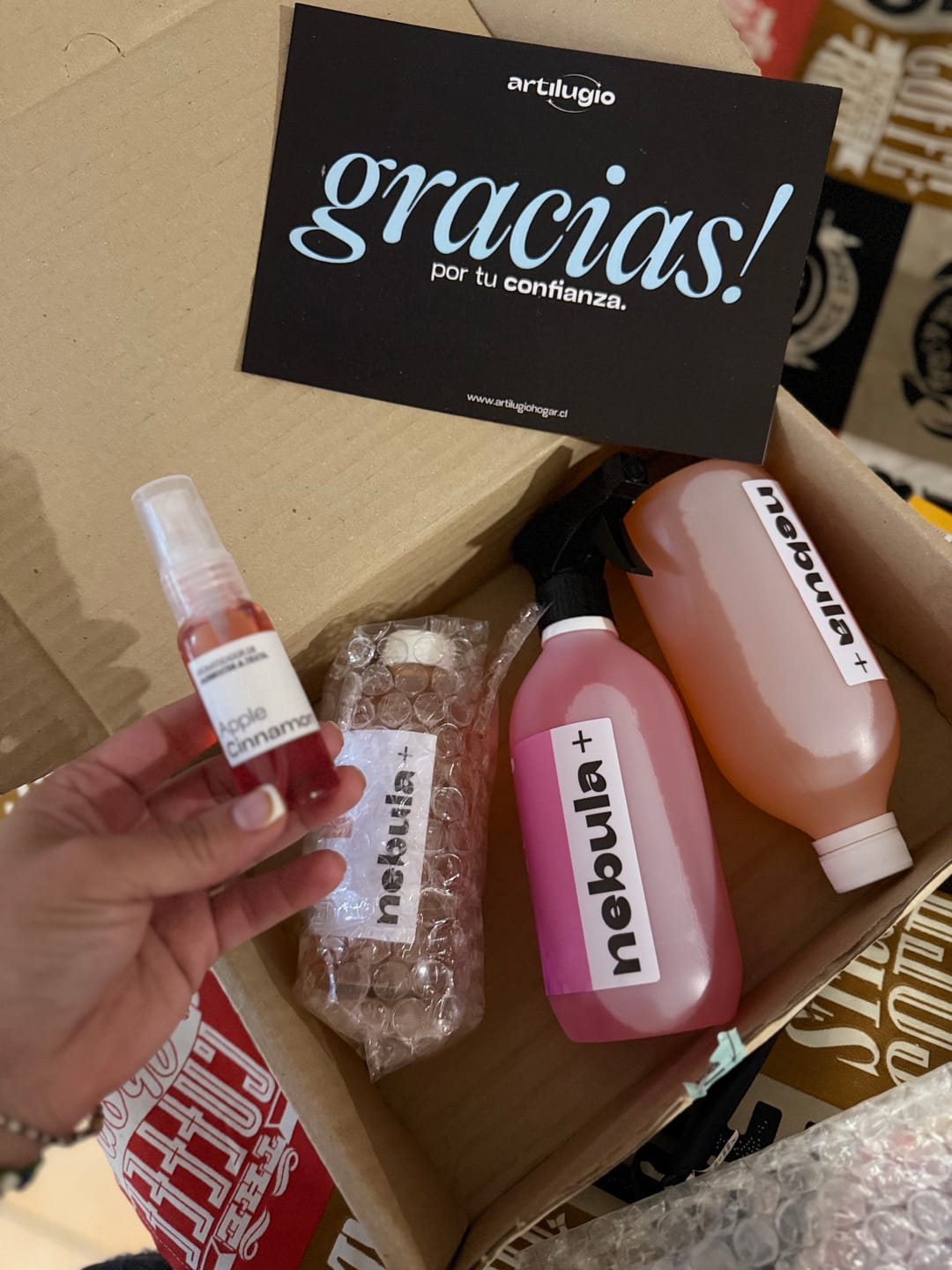 Customer photo review of PACK AROMATIZANTE NEBULA+ 250ML + RECARGA 500ML A ELECCIÓN