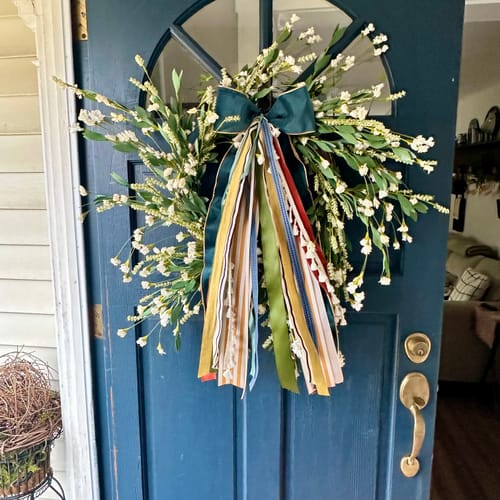 Customer photo review of Sunkissed Autumn Wreath Ribbon