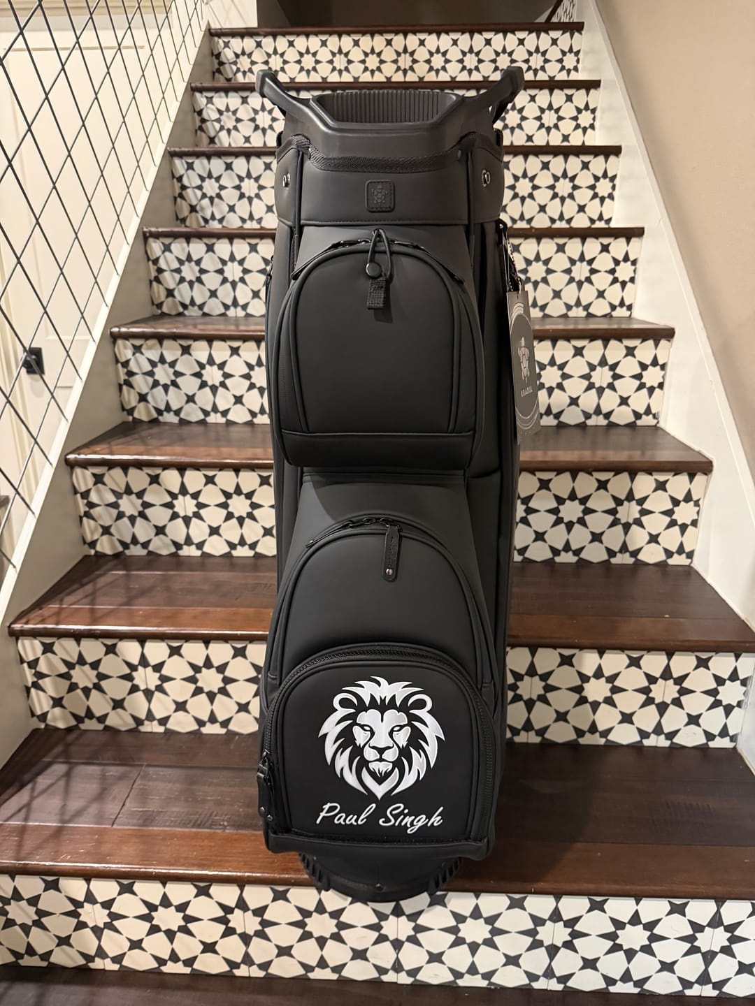Customer photo review of LUX Cart Bag: Tar [Customize]