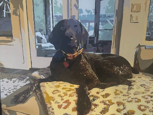 Customer photo review of Custom Paint By Numbers - Personalized Pet Portraits