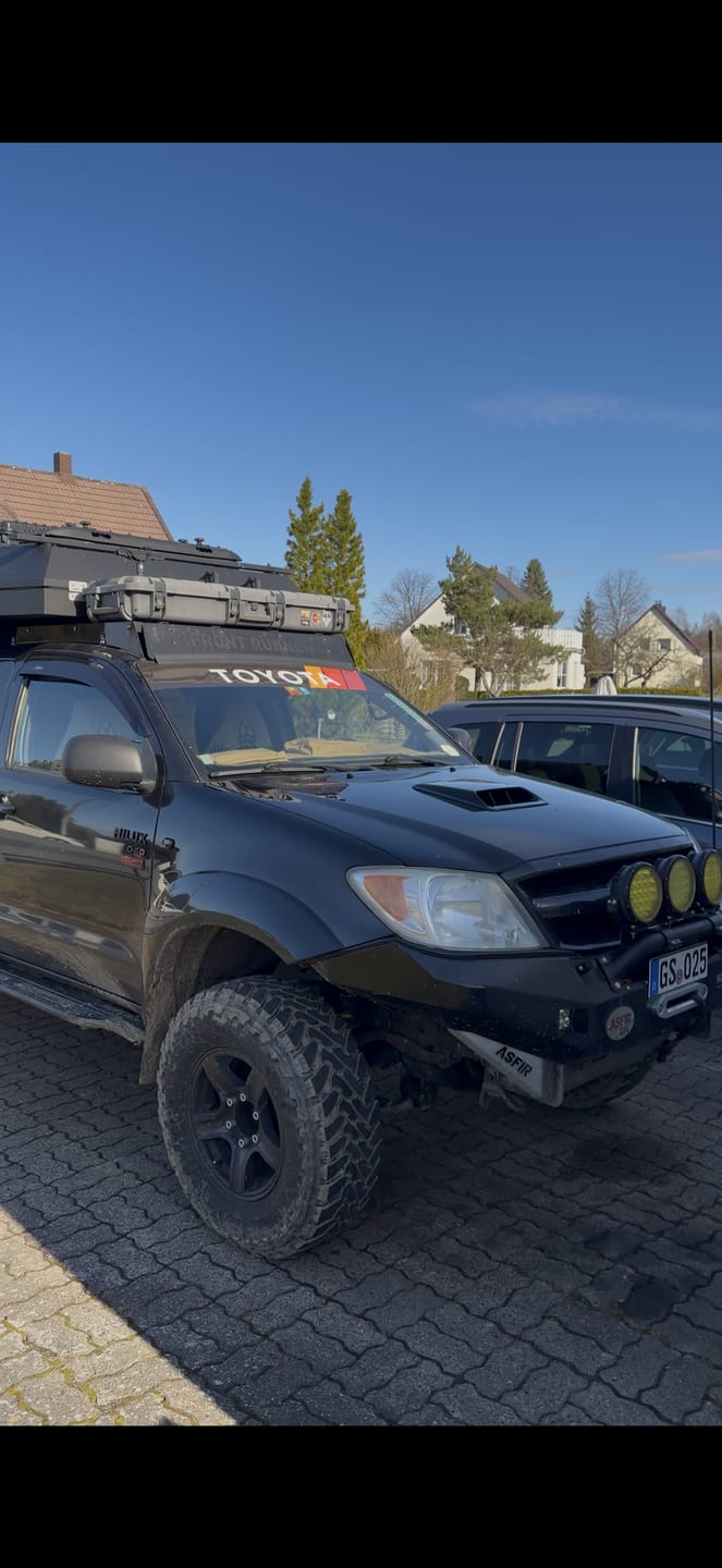Customer photo review of Toyota Windshield Banner Decal - Black Retro