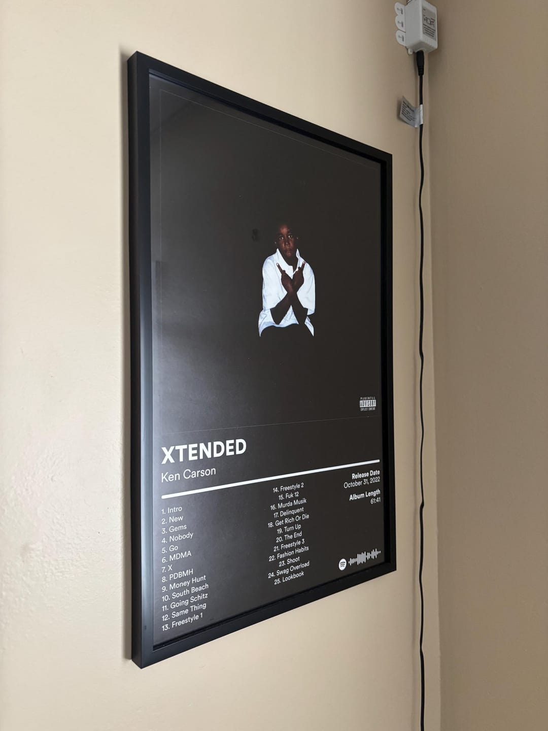 Customer photo review of Ken Carson Album Posters