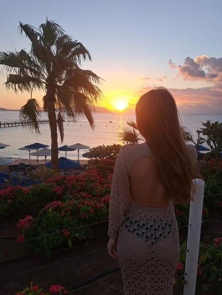 Customer photo review of Grace Hollow Maxi Beach Dress