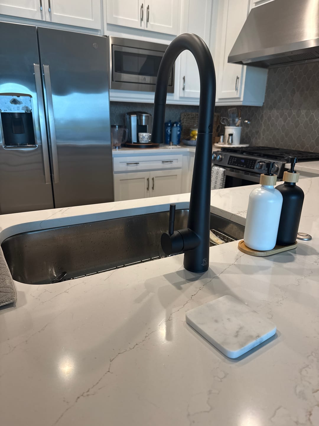 Customer photo review of Arcus Touch Kitchen Faucet with Pull-Down Sprayer
