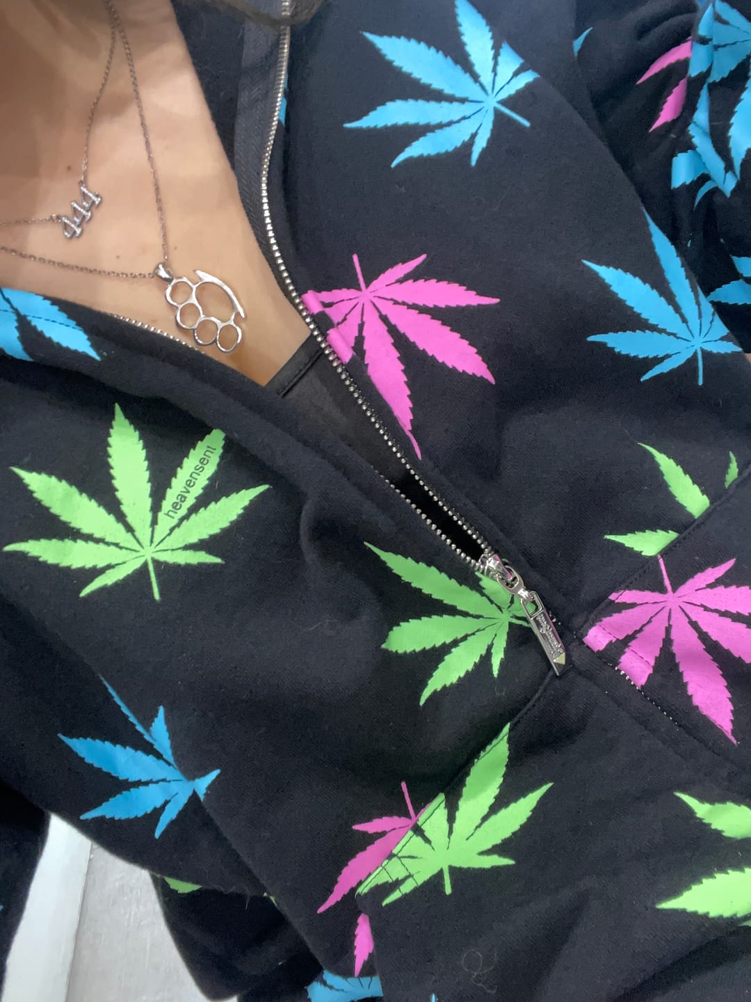 Customer photo review of Blaze It Hoodie