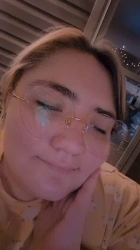 Customer photo review of Lovie Eyeglasses