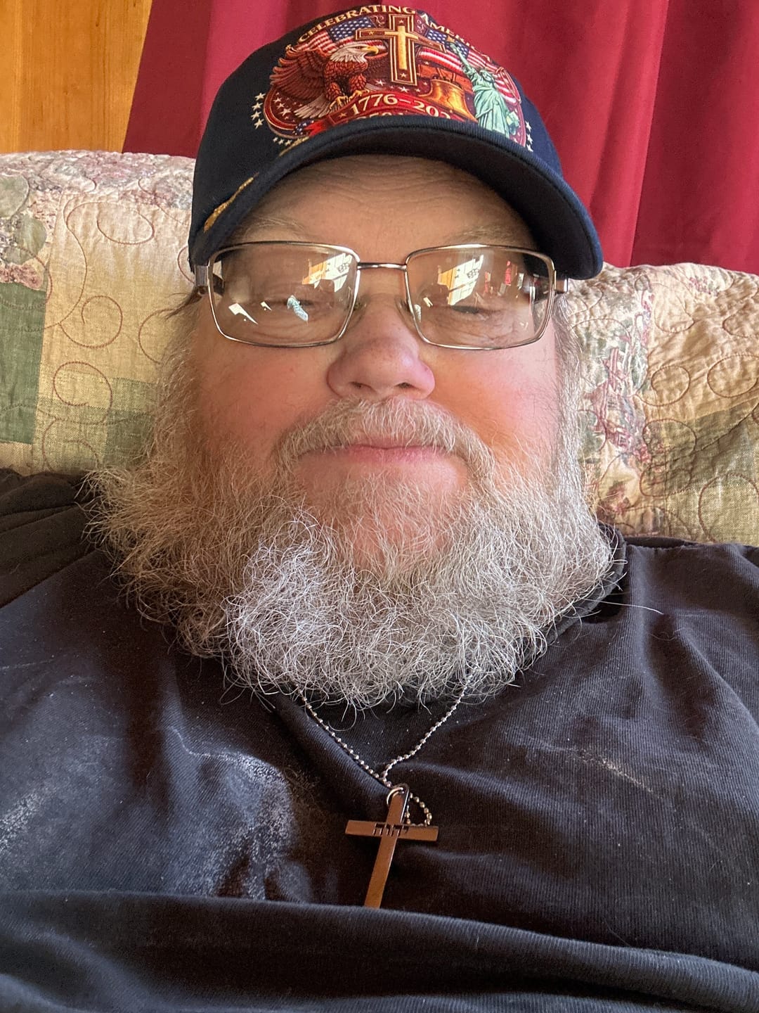 Customer photo review of Yahweh Hebrew Inscription Cross Necklace