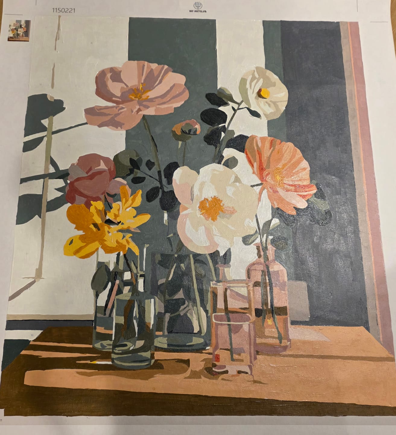 Customer photo review of Beauty in glass | Paint by Number