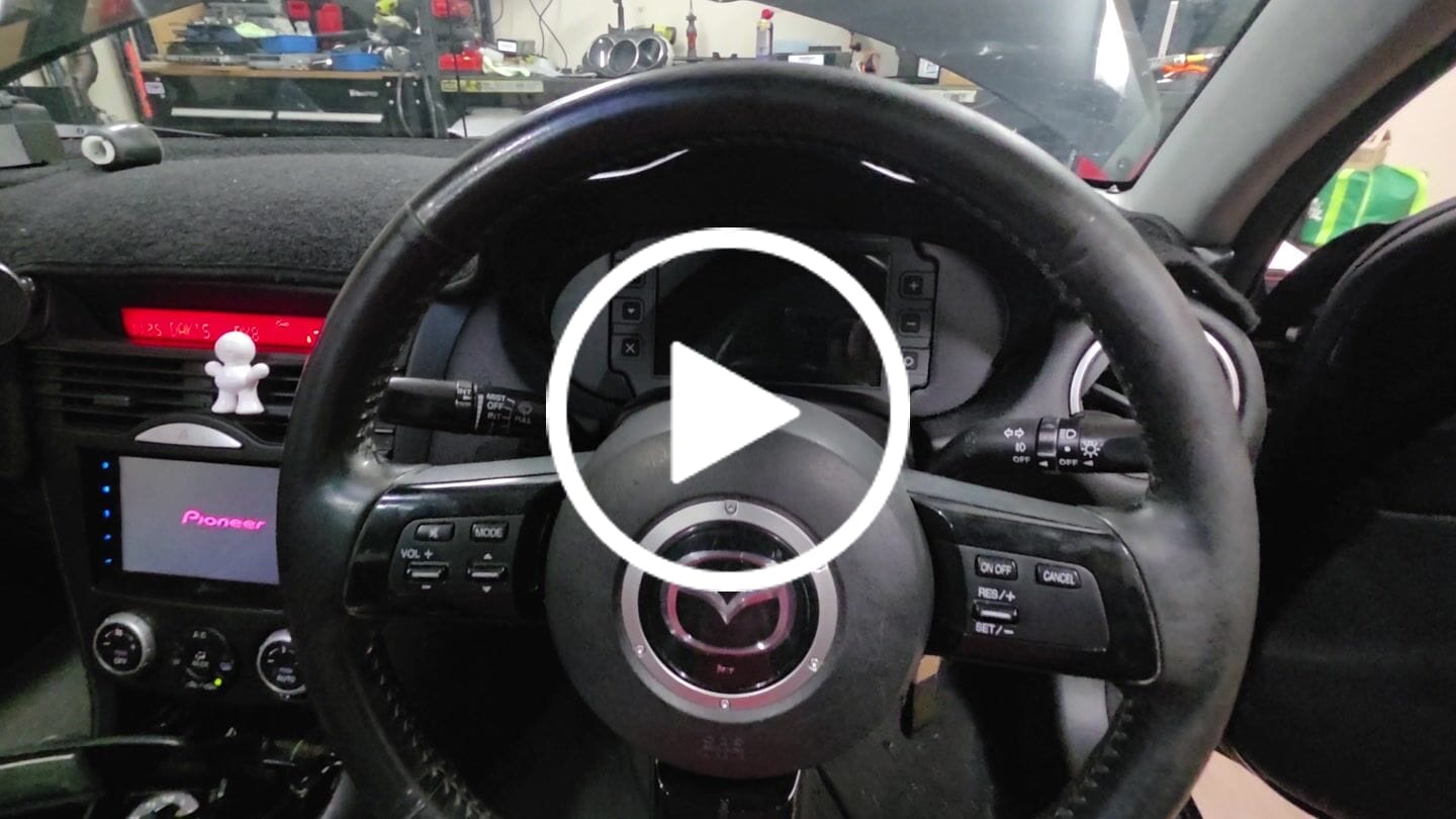 Customer video review of Mazda RX-8 SE3P Dash Cluster Mount