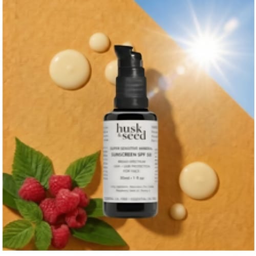 Customer photo review of Super Sensitive Mineral Sunscreen SPF 50 (For Face)