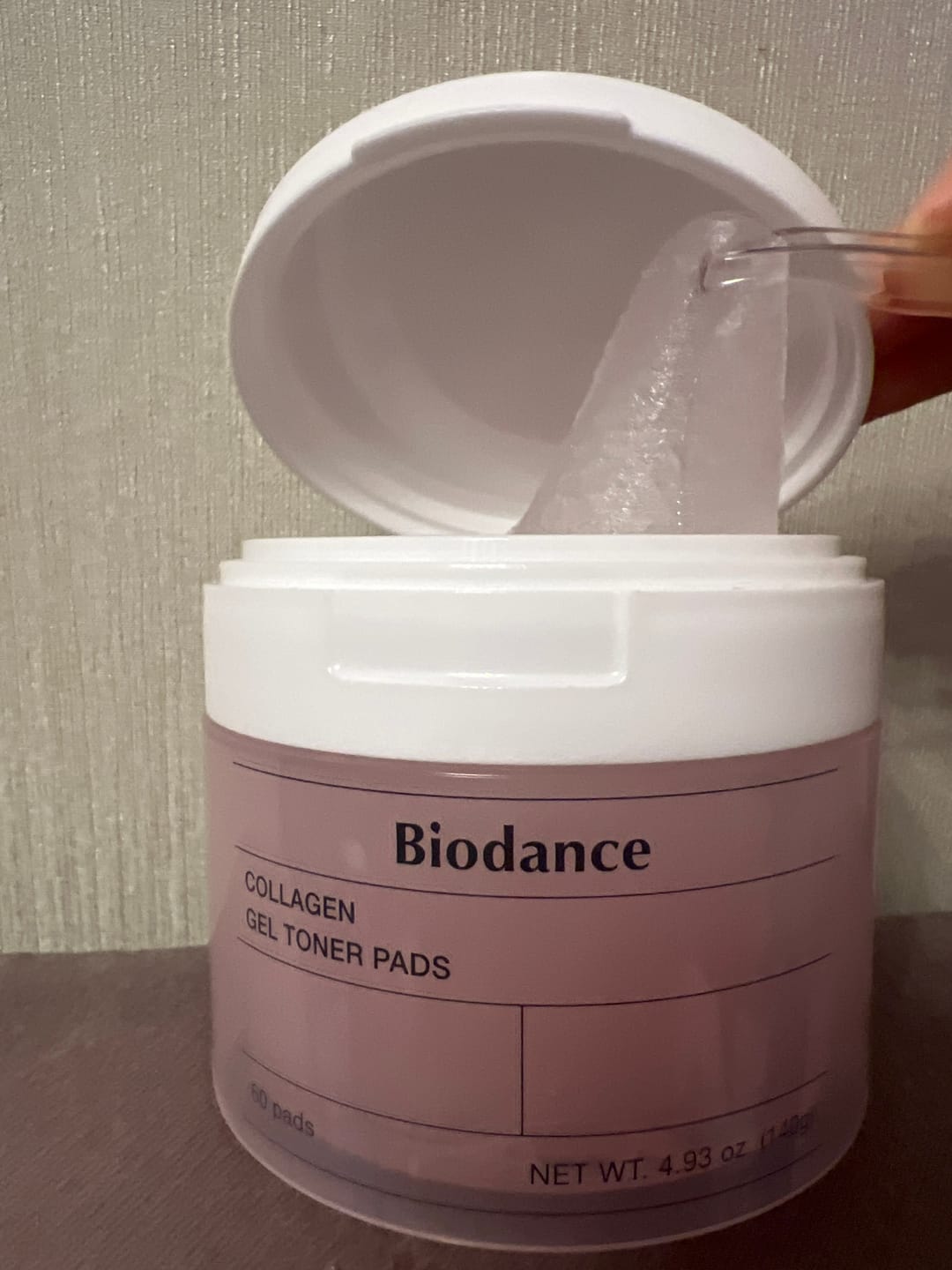 Customer photo review of Gela spilventiņi ar toniku un kolagēnu Biodance Collagen Gel Toner Pads