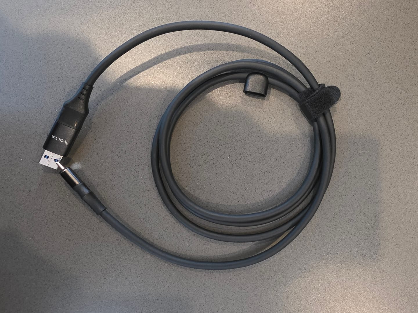 Customer photo review of Volta MAX Cable (Nylon Braided)