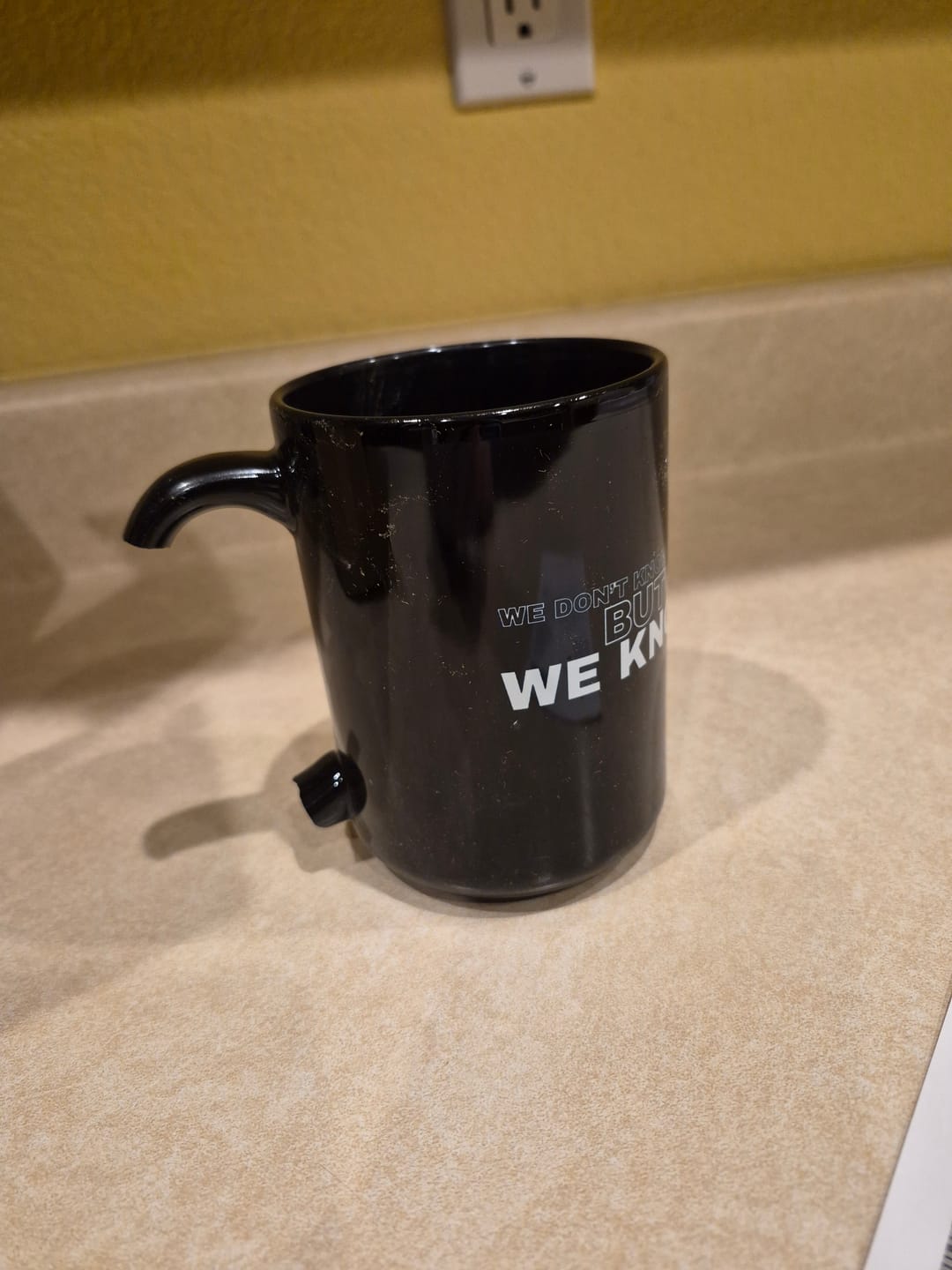 Customer photo review of We Know Mug