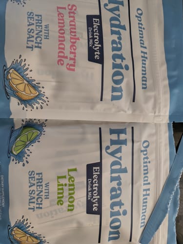 Customer photo review of Optimal Human Electrolyte Drink Mix with French Sea Salt
