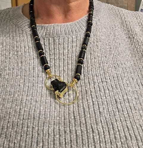 Customer photo review of Turmalin Halskette - Natursteine