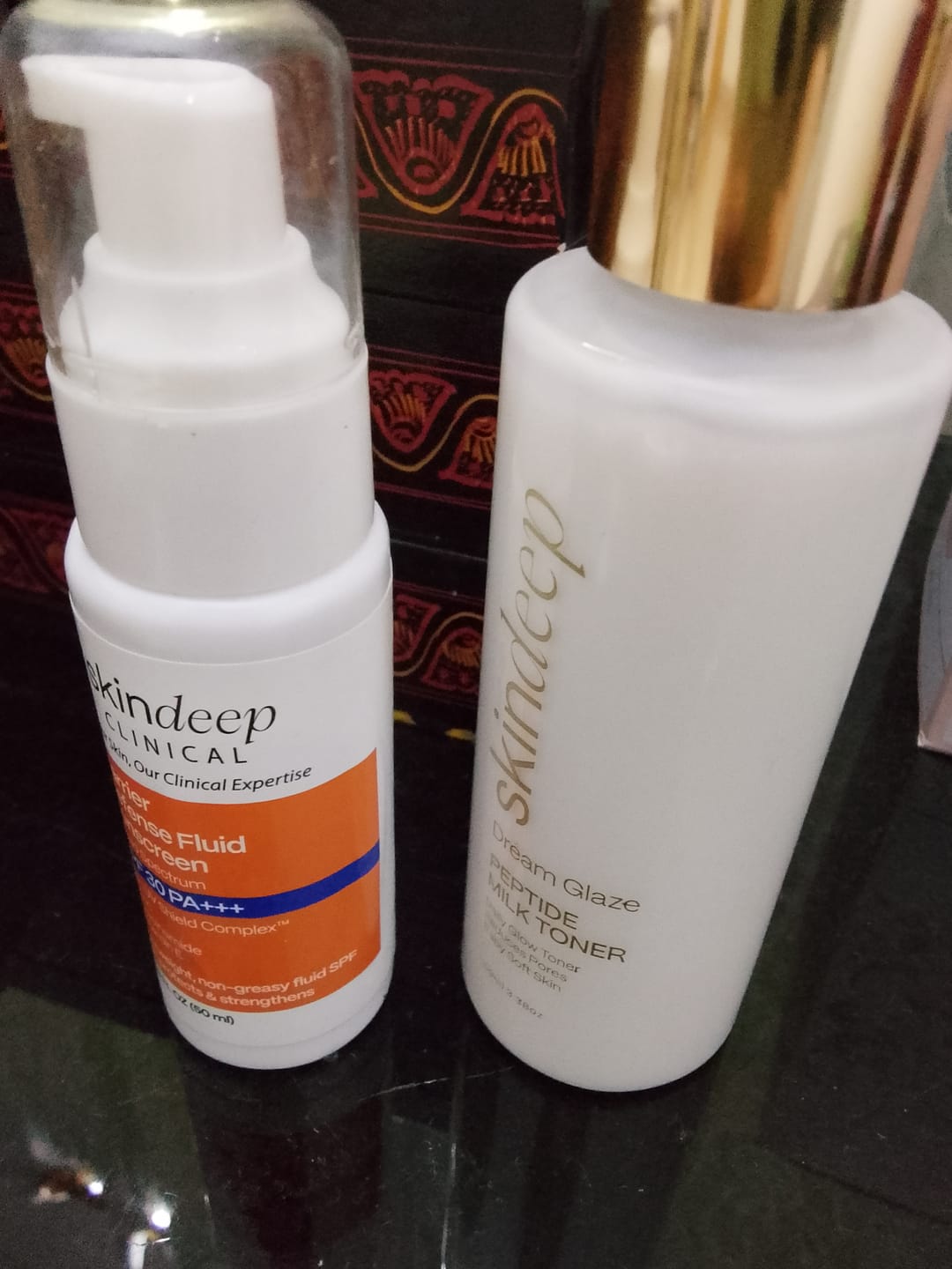 Customer photo review of Barrier Defense Fluid Sunscreen