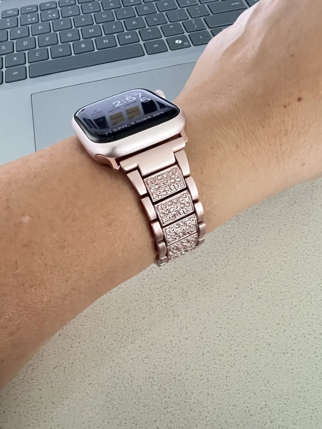 Customer photo review of Aphrodite Stainless Bracelet