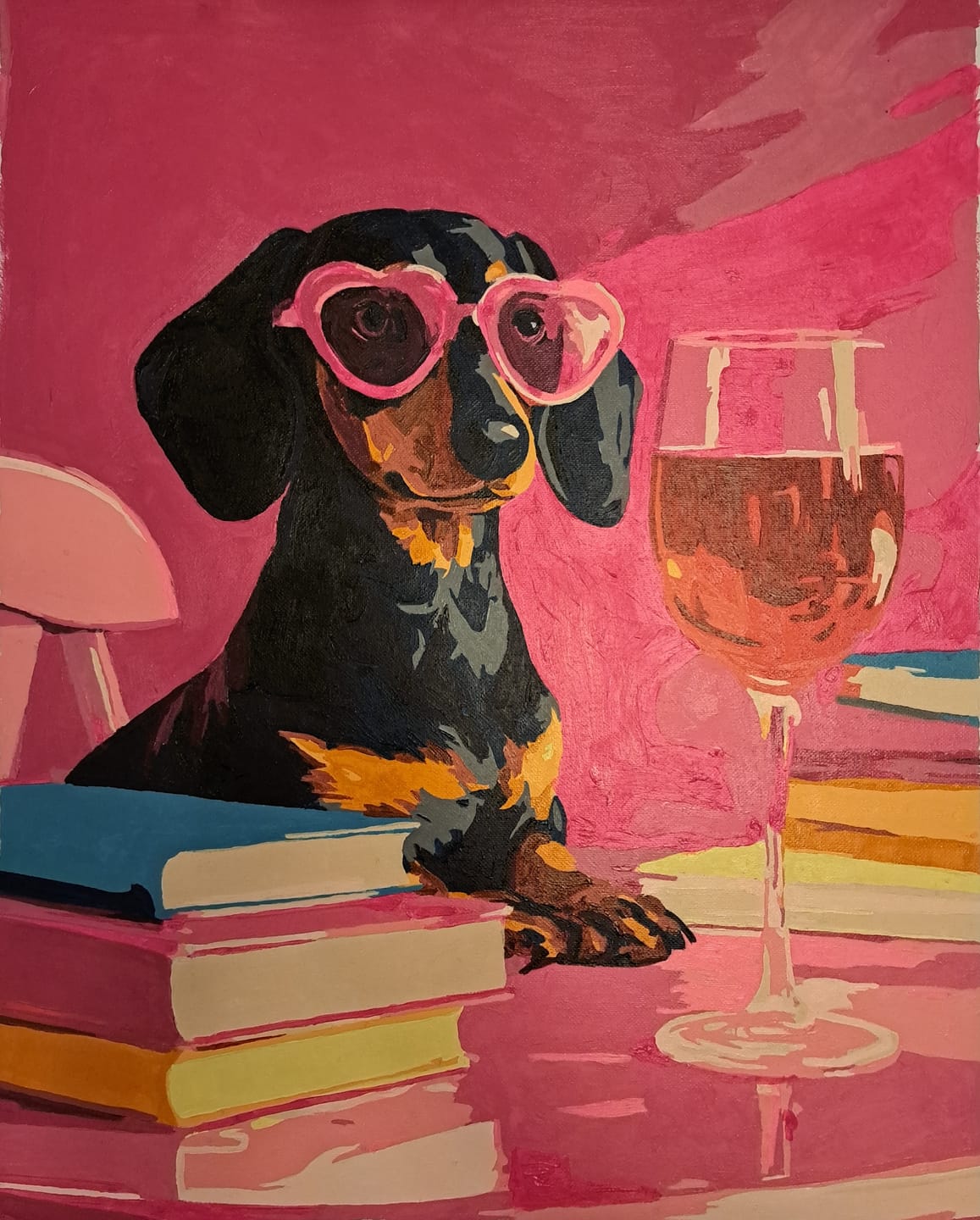 Customer photo review of Happy hour | Paint by Number
