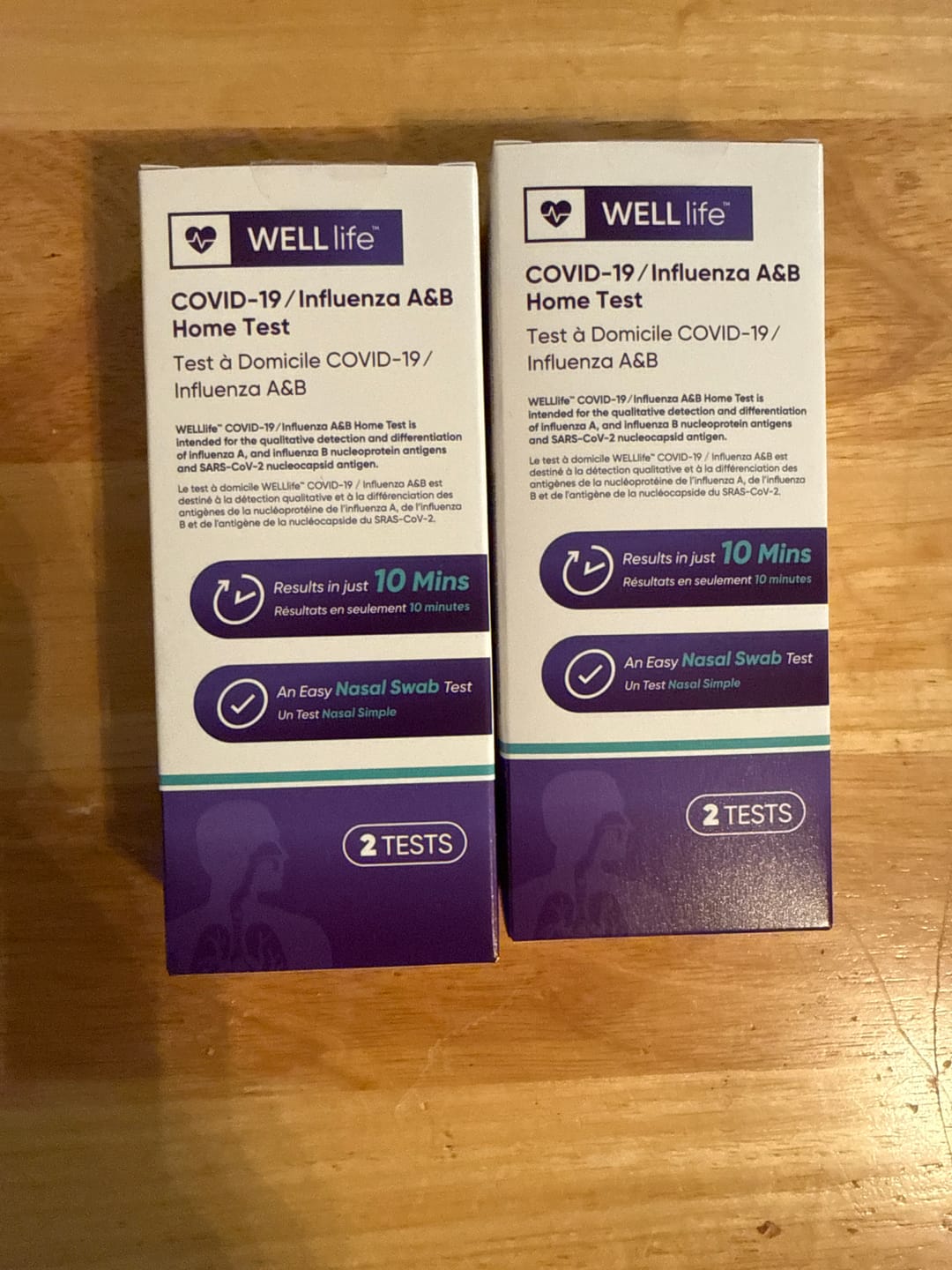 Customer photo review of WELLlife™ 3-in-1 COVID / Flu A&B Test Kit
