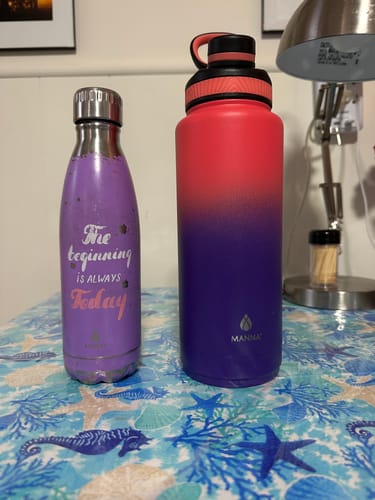 Customer photo review of 40 oz Saratoga Bottle