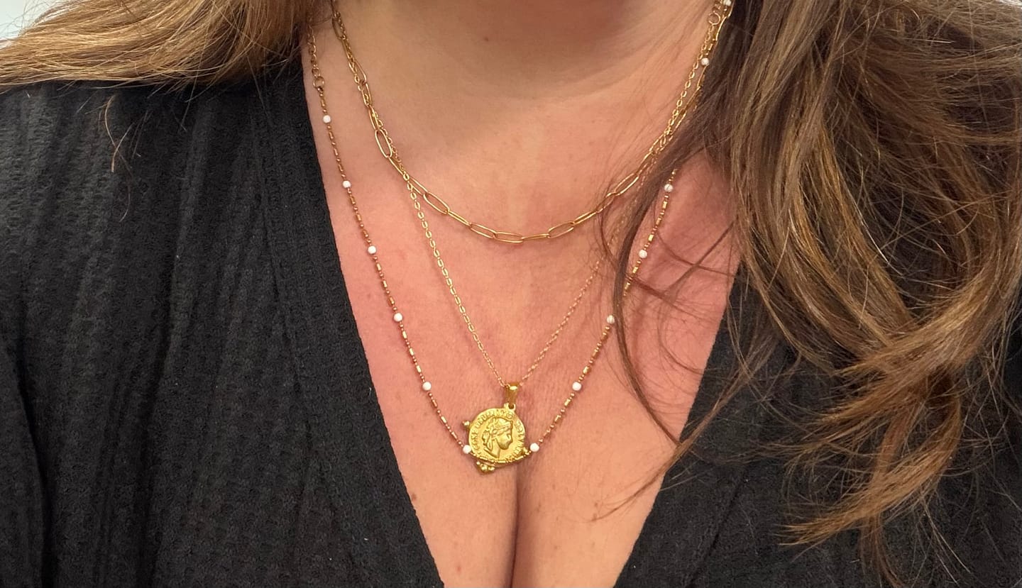 Customer photo review of Coral Necklace