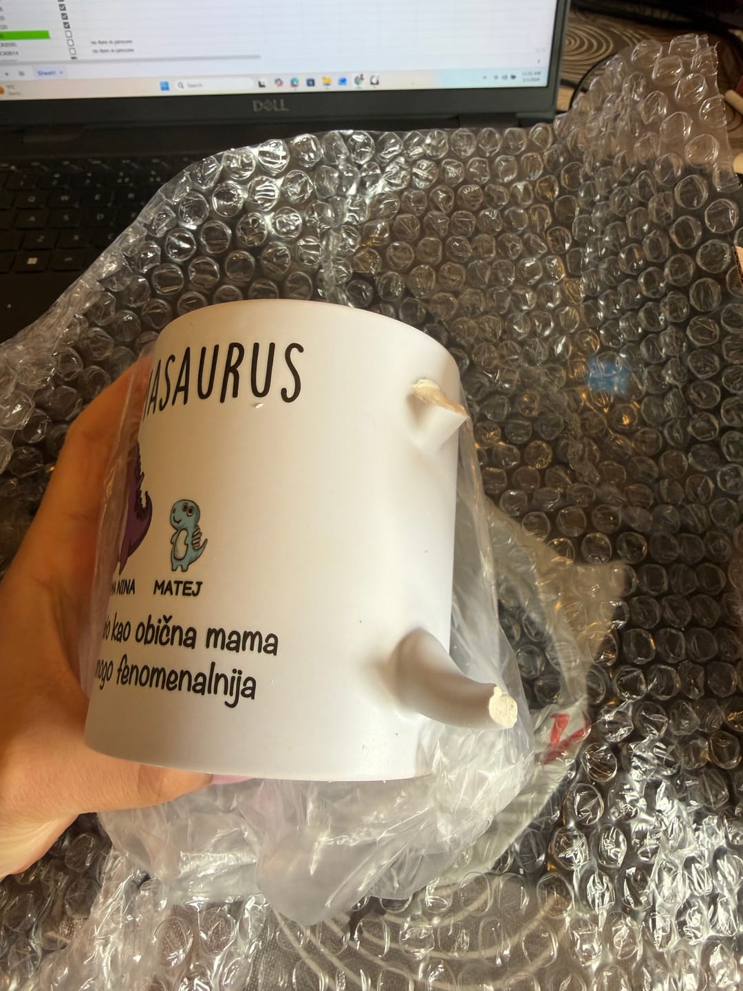 Customer photo review of Mamasaurus i deca šoljica