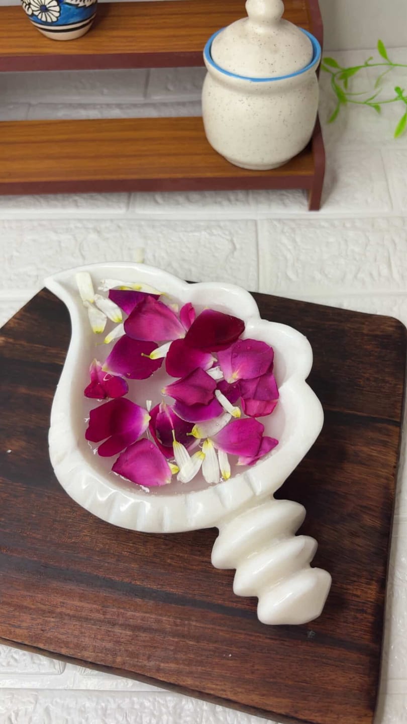 Customer photo review of The Marble Shell Bowl - Handcrafted Scalloped Decorative Dish - lehomedecor