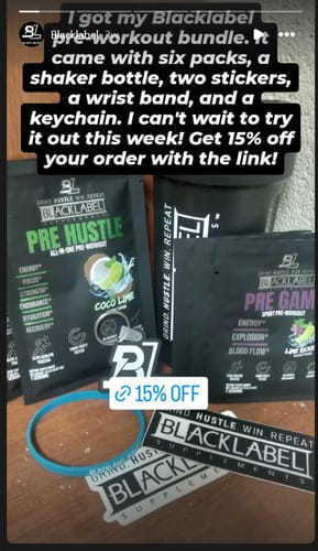 Customer photo review of PRE WORKOUT SAMPLES + SHAKER