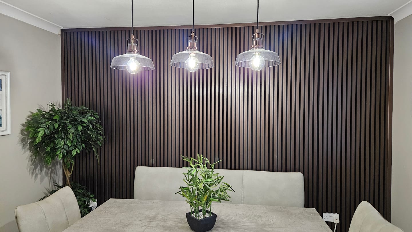 Customer photo review of Acoustic Wall Panel End Trim (Multiple Colours)
